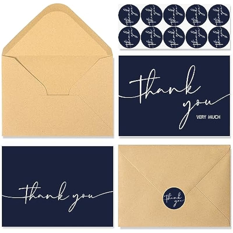 NESCCI 24 PCS Thank You Cards: A Touch of Elegance and Quality