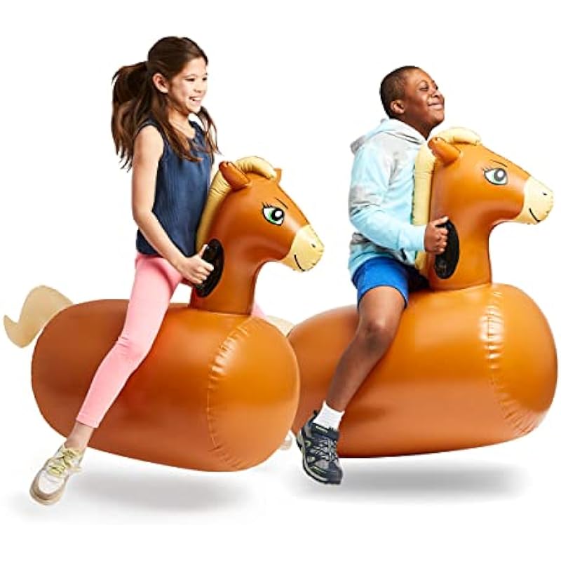 HearthSong Hop 'n Go Inflatable Bouncing Ride-On Horses: A Must-Have for Outdoor Fun