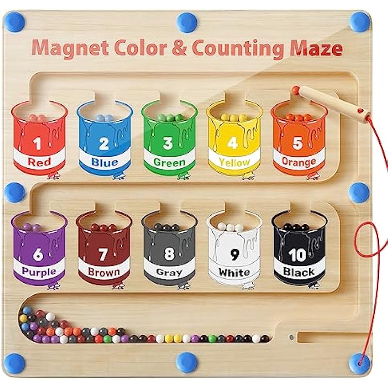 Magnetic Color and Number Maze Review: A Montessori Masterpiece for Toddlers