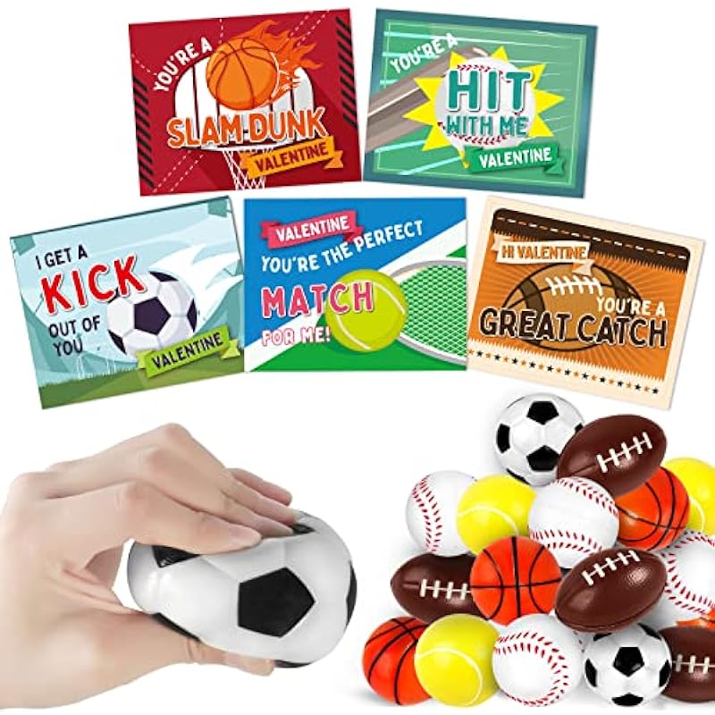 Comprehensive Review: 30 Pack Valentine's Day Cards with Mini Sports Balls for Kids