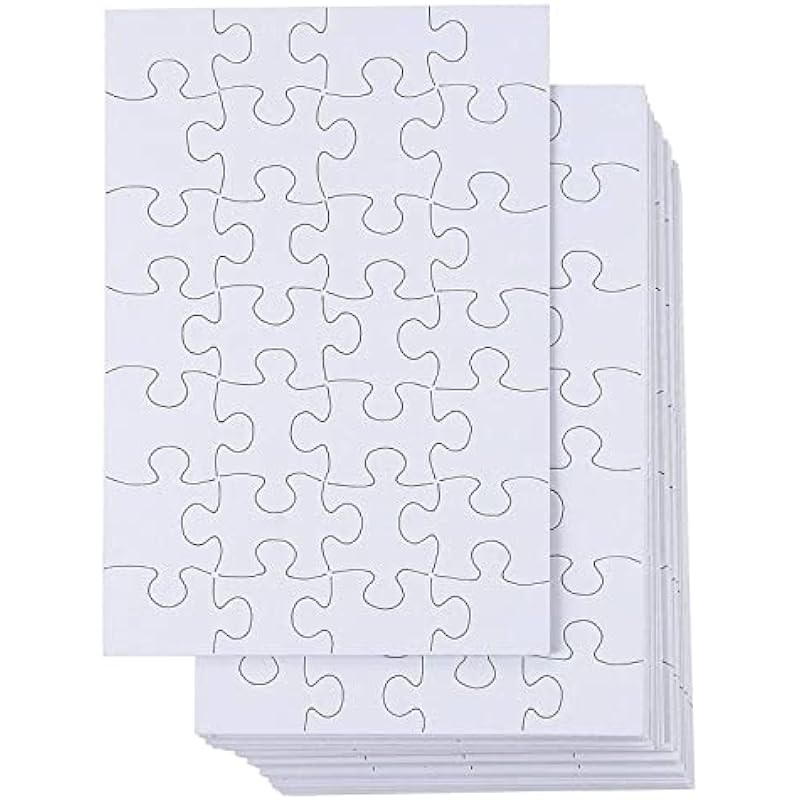 48 Sheets Blank Puzzles by Juvale: A Craft Lover's Dream