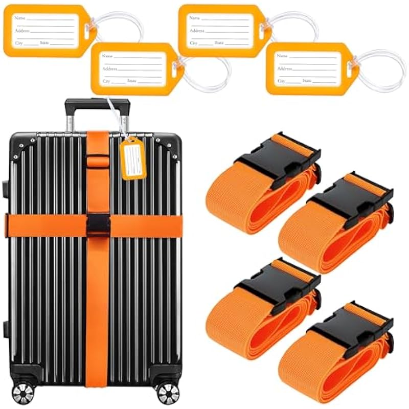 8 Pack Luggage Straps Set Review - Enhance Your Travel Experience