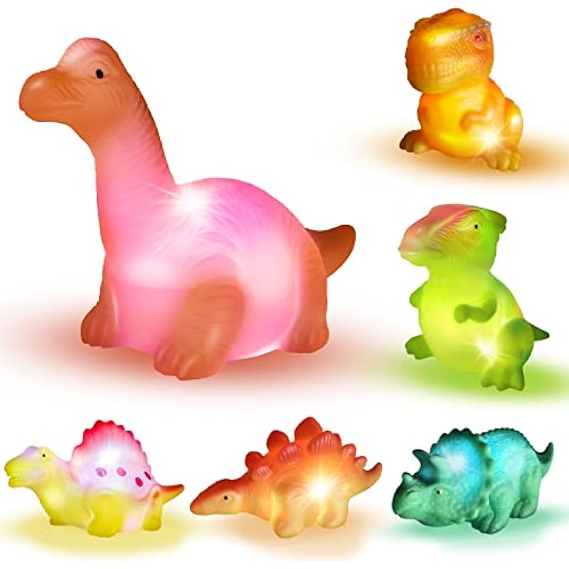 Light Up Dinosaur Bath Toys Review: Making a Splash in Bathtime Fun!