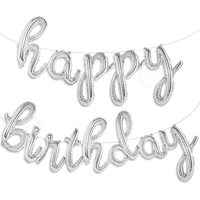 Silver Happy Birthday Balloons Banner Review: Elevate Your Party Decor