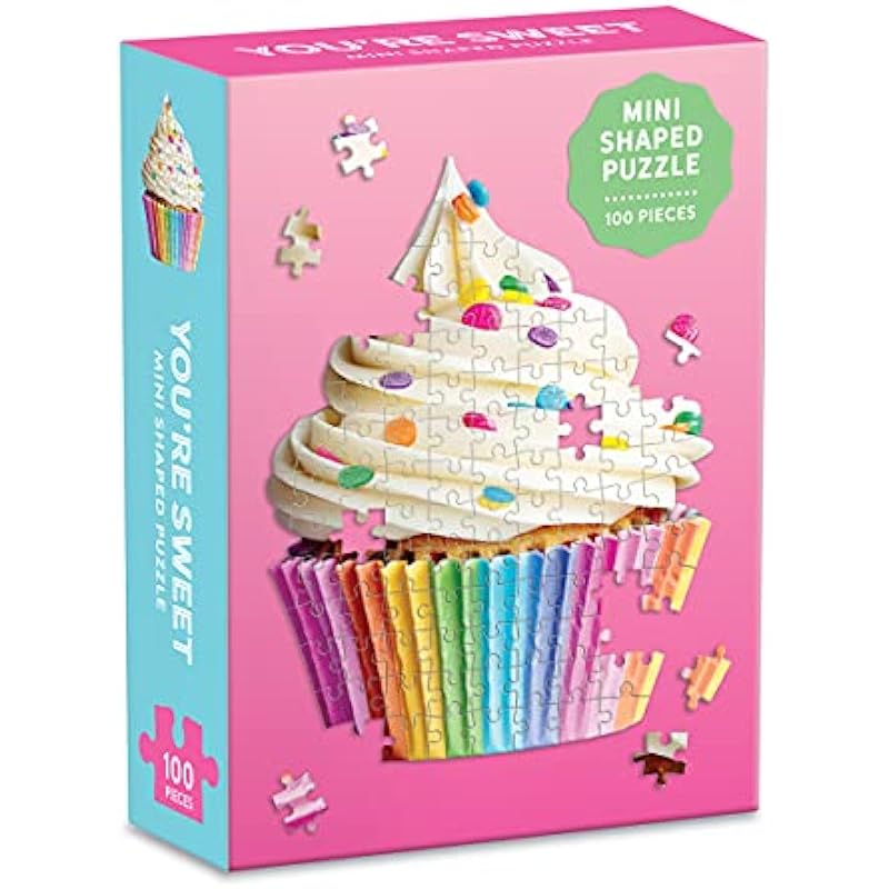 Galison Shaped Mini Jigsaw Puzzle Review: You're Sweet Cupcake