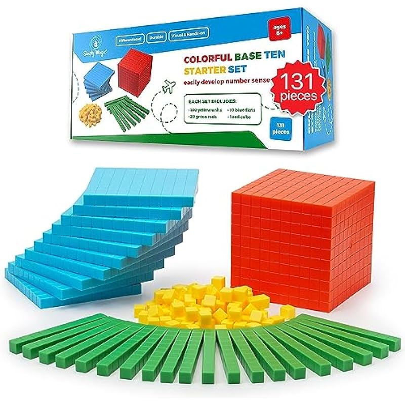 Simply Magic 131 PCS Base Ten Blocks Review: A Game-Changer for Math Learning