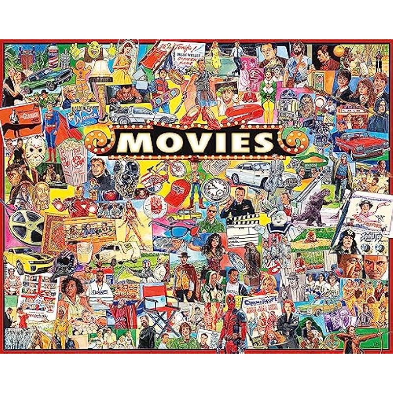 White Mountain Puzzles The Movies - 1000 Piece Jigsaw Puzzle Review