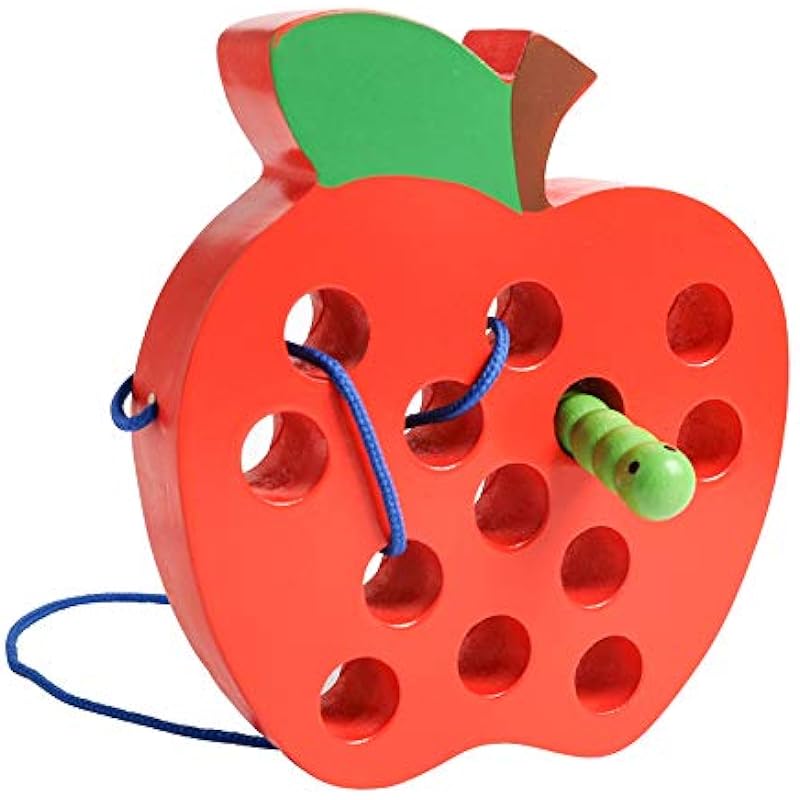 JCREN Wooden Lacing Apple Review: A Fun and Educational Toy for Toddlers