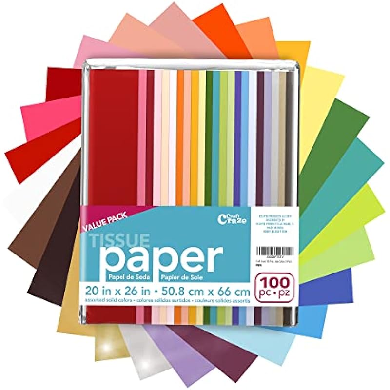 Unwrapping Creativity: The Craft Craze 100 Sheets Tissue Paper Review