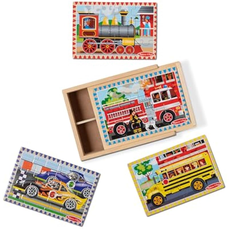 Melissa & Doug Vehicles 4-in-1 Jigsaw Puzzle Review - A Must-Have for Kids