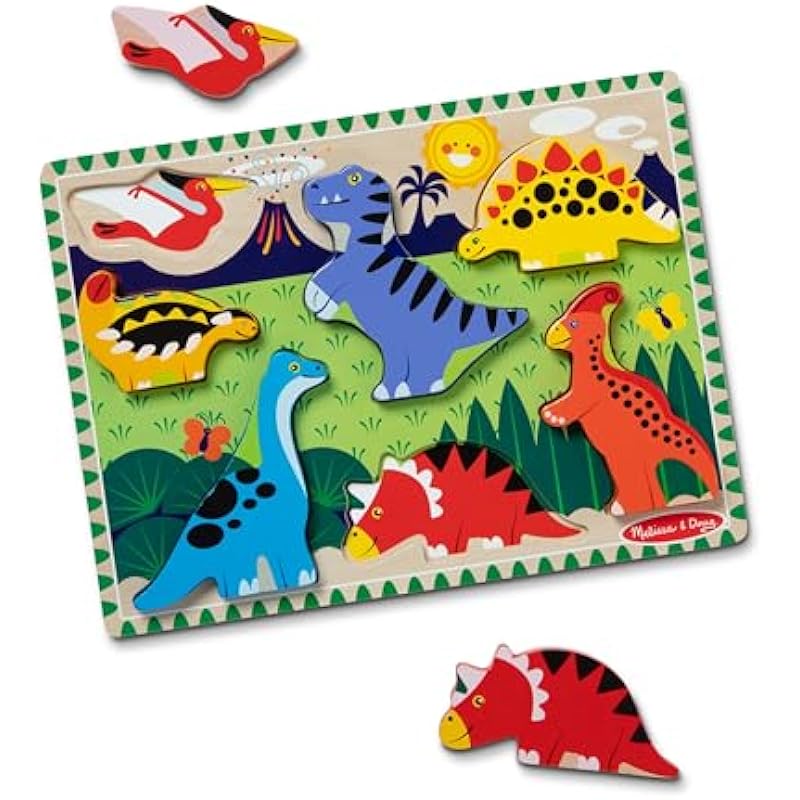 Melissa & Doug Dinosaur Wooden Chunky Puzzle Review