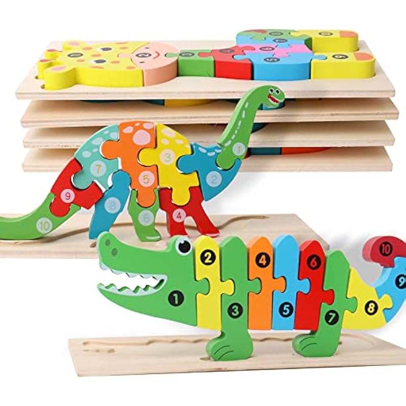 SHIERDU Wooden Puzzles for Kids: Engaging and Educational Fun