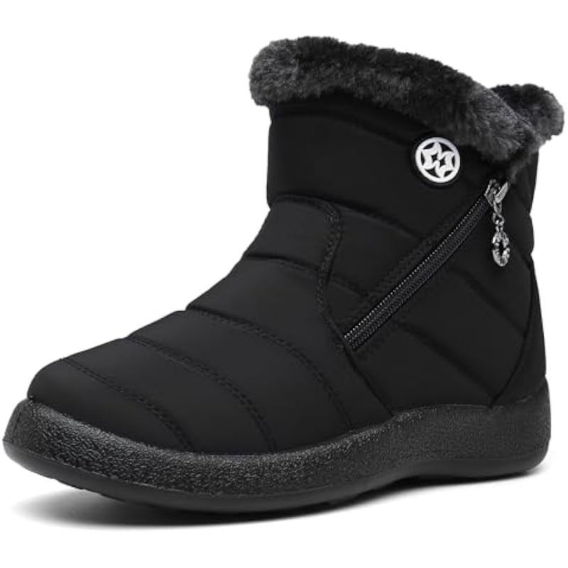 Hsyooes Women's Warm Fur Lined Winter Snow Boots Review