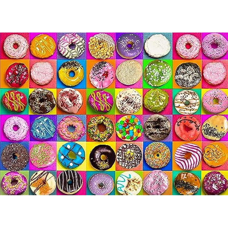 Jigsaw Puzzles 1000 Pieces for Adults Review - Nattork Donuts Edition