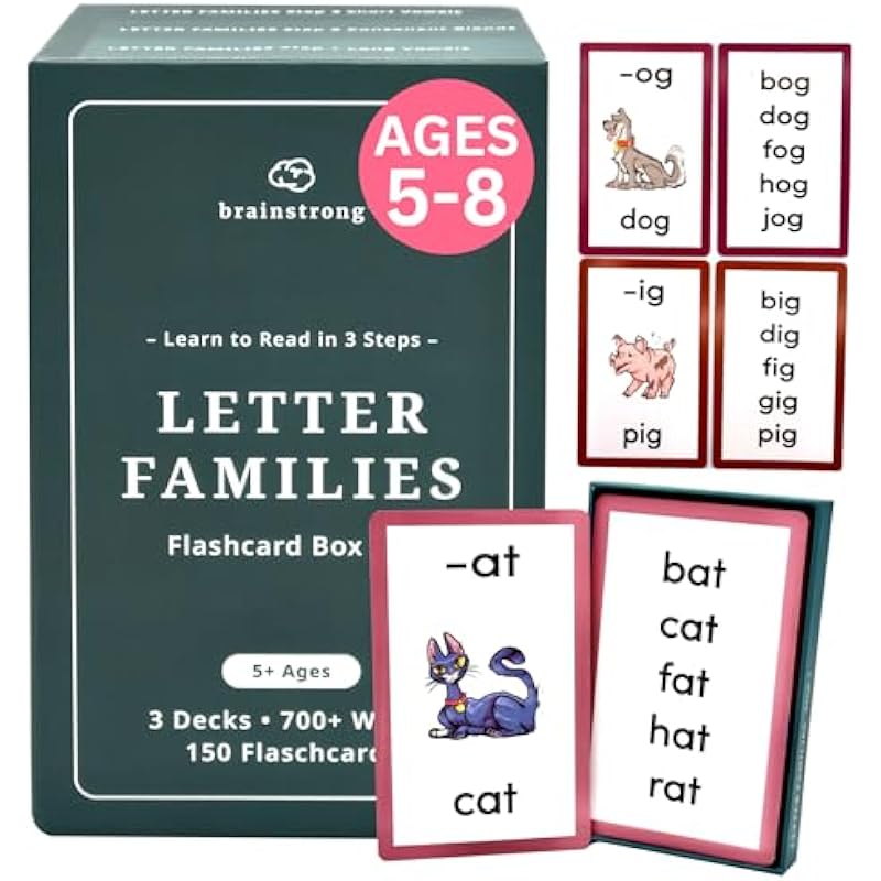 Brainstrong 150 Essential Phonics Flashcards: A Game-Changer in Early Reading