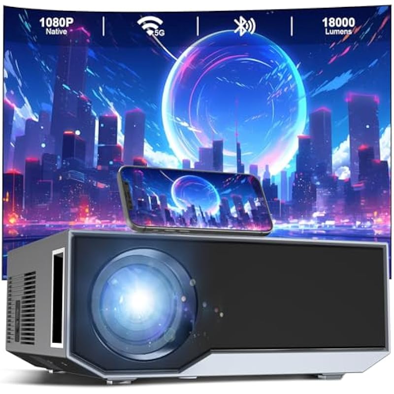 Transform Your Viewing Experience with the CROSEAU Native 1080P Bluetooth Projector