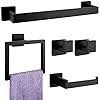 5-Pieces Matte Black Bathroom Hardware Accessories Set Review