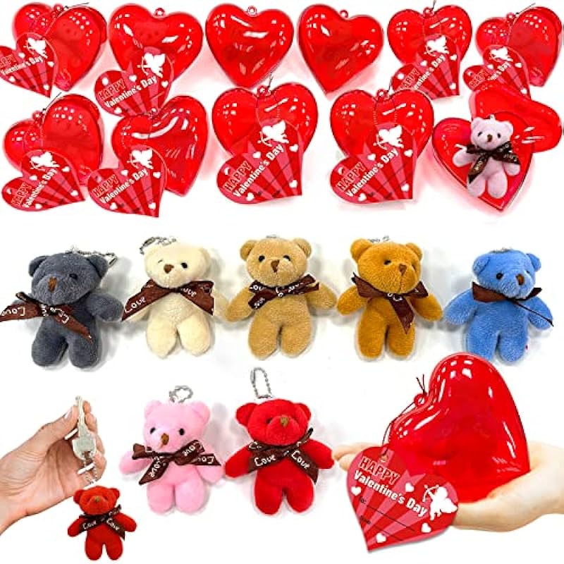28Pack Bear Stuffed Toys Filled Valentines: The Ultimate Valentine's Day Gift for Kids