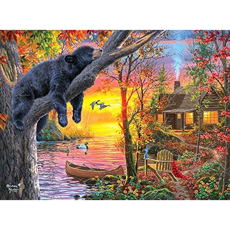 RoseArt Abraham Hunter Jigsaw Puzzle 1000pc Sleepy Review