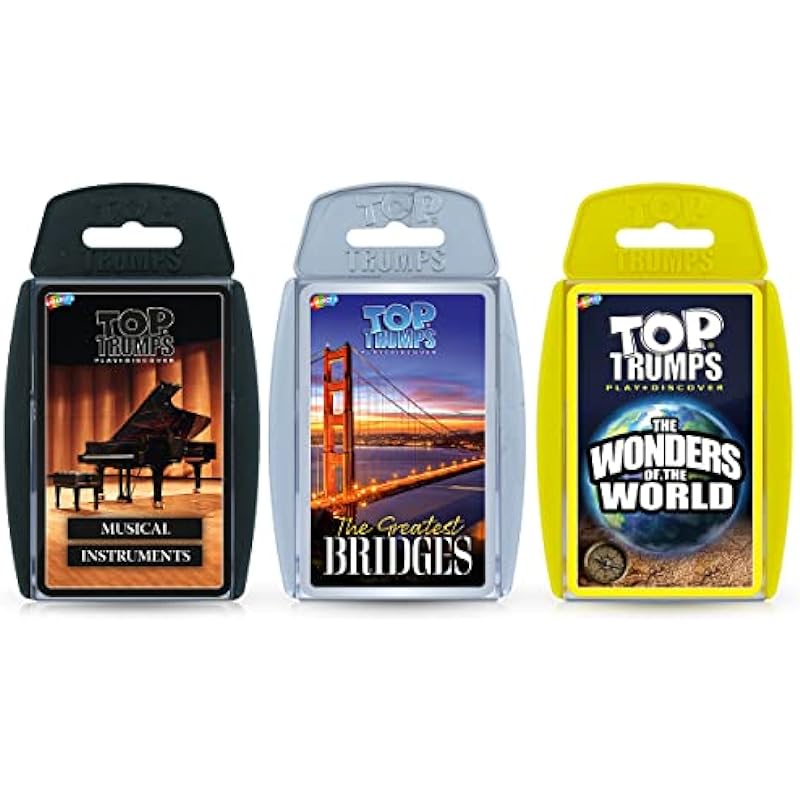 Top Trumps Bridges, Beats, and Beaches Bundle: A Must-Have Family Game