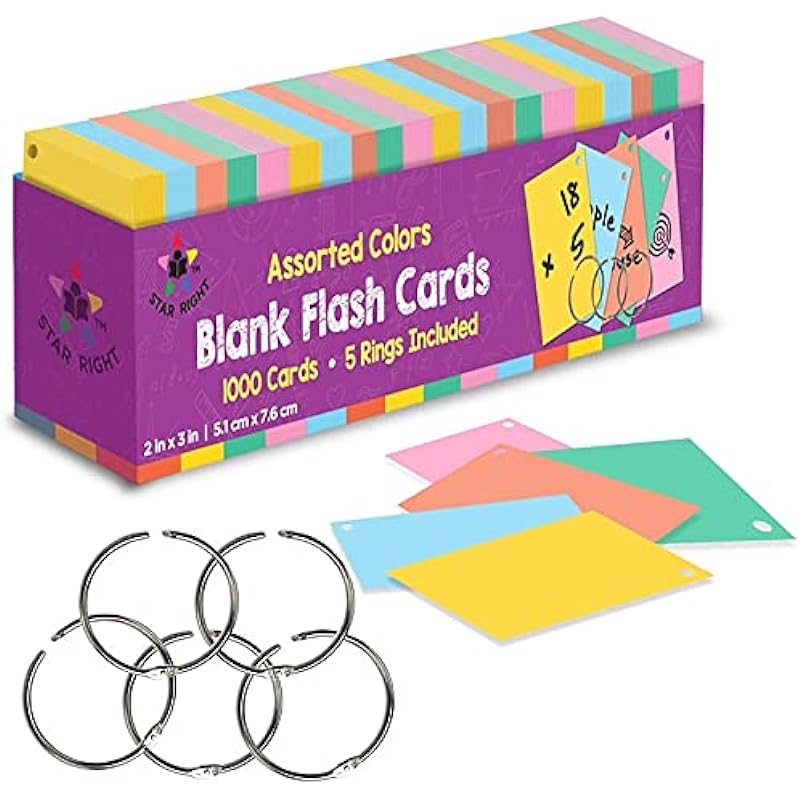 Star Right Assorted Colored Blank Flash Cards Review: A Game-Changer for Learners