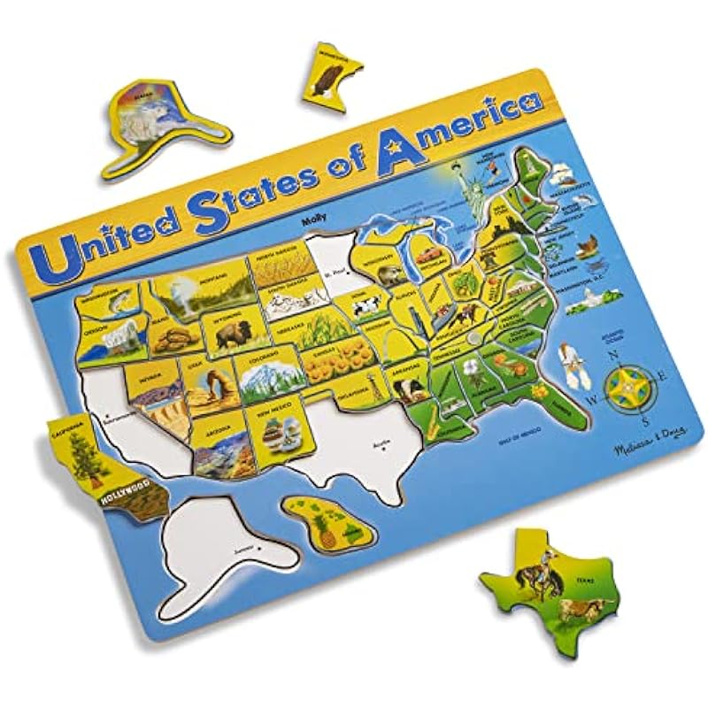 Melissa & Doug USA Map Wooden Puzzle Review: Fun & Educational