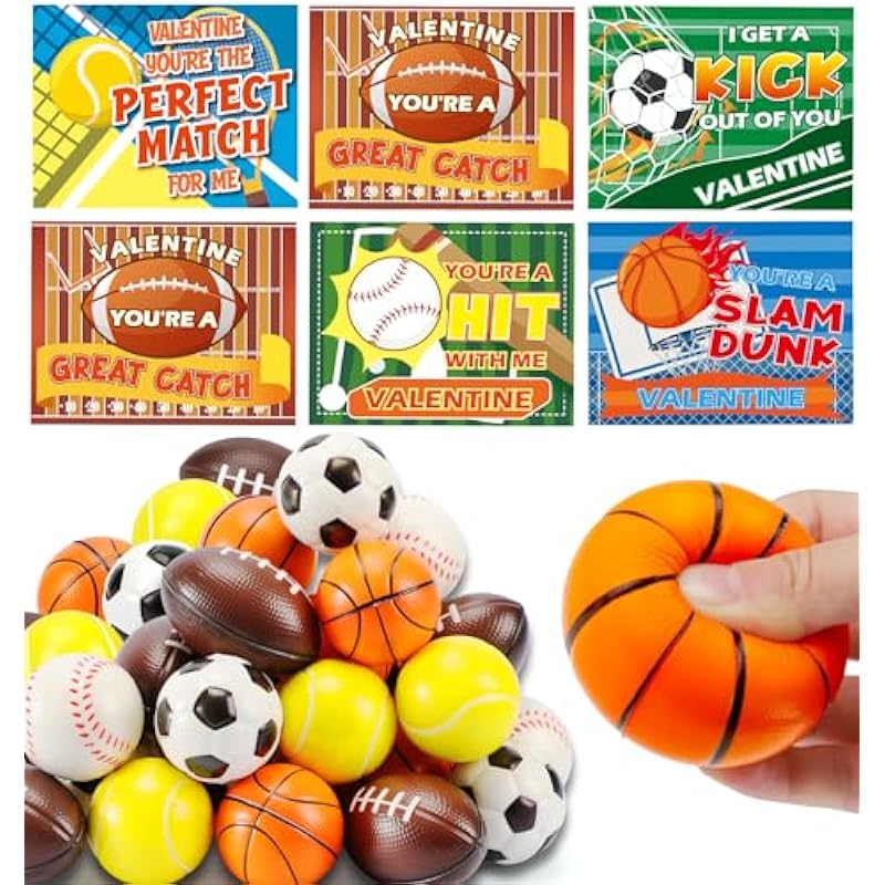 30 Pack Valentines Day Cards for Kids with Sport Balls - A Detailed Review