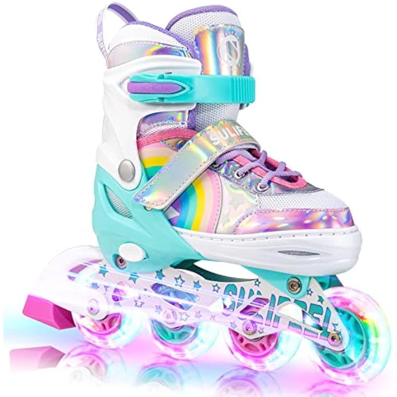 SULIFEEL Rainbow Unicorn Inline Skates Review: Fun on Wheels for Kids