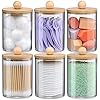 VITEVER 6-Pack Bamboo Qtip Holders - Organize Your Bathroom in Style