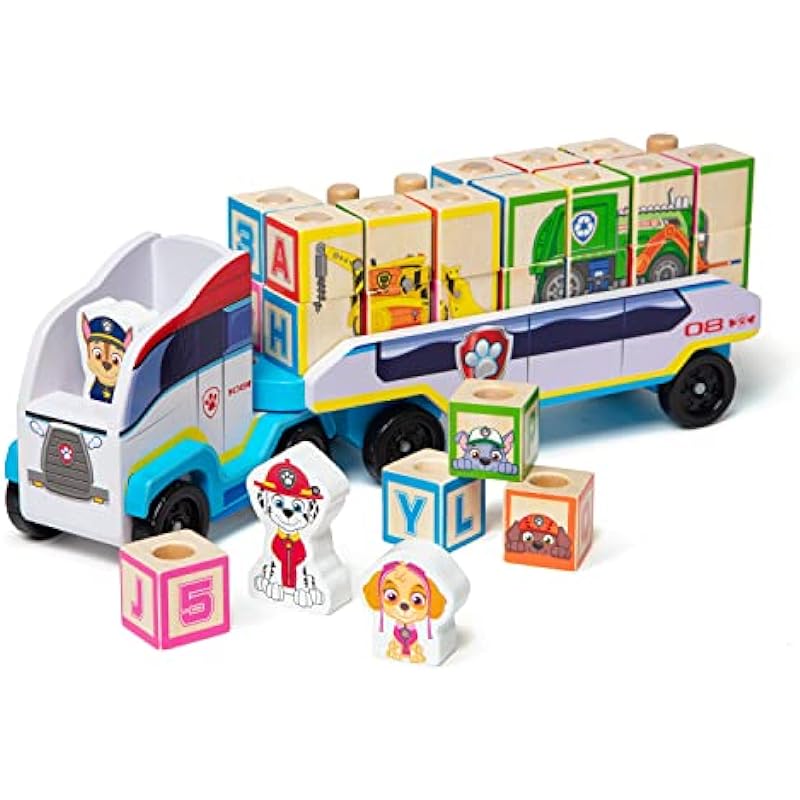Melissa & Doug PAW Patrol Wooden ABC Block Truck: A Fusion of Fun and Learning