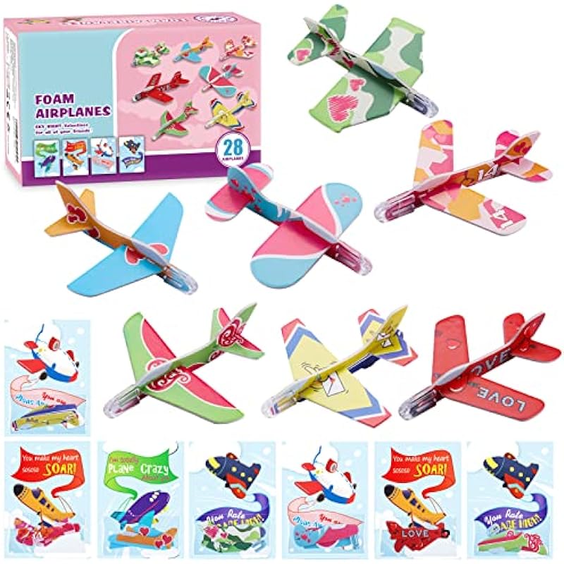 SpringFlower Valentine's Greeting Cards with Foam Airplanes Review