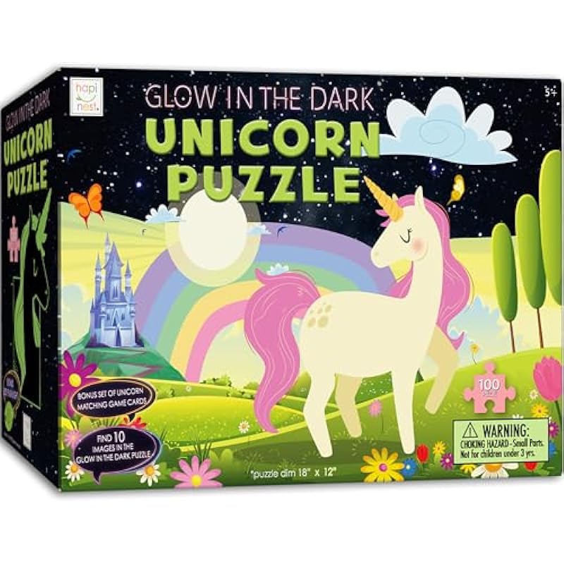 Hapinest Glow-in-The-Dark Unicorn Jigsaw Puzzle Review