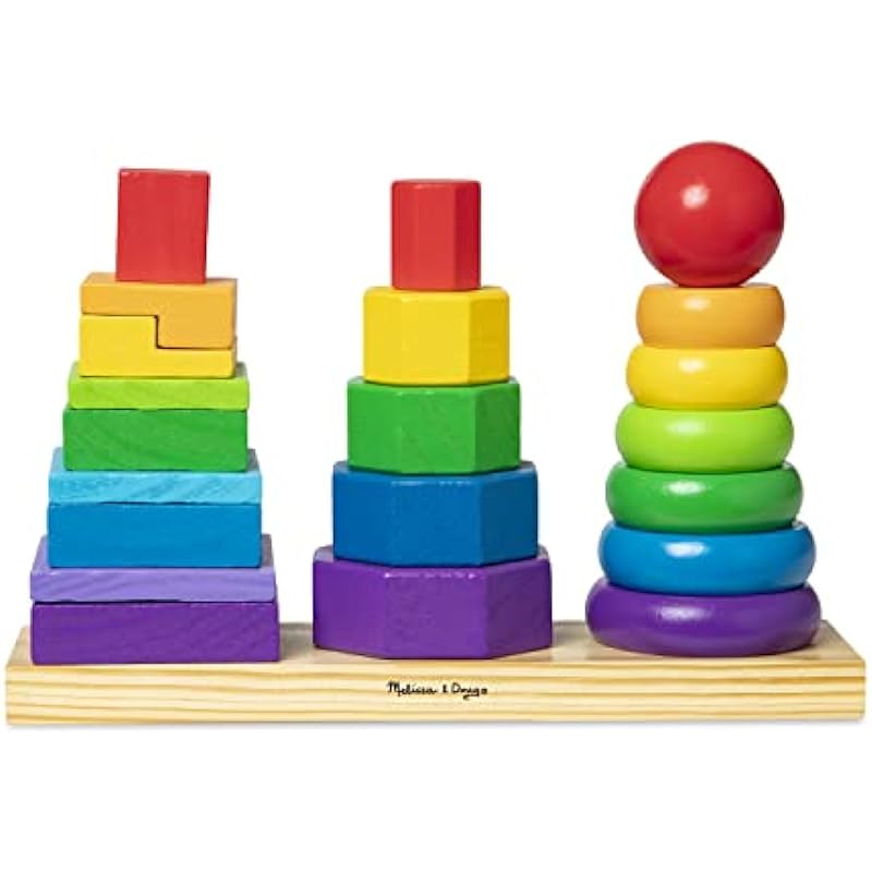 Melissa & Doug Geometric Stacker Review: A Treasure Trove of Learning and Fun