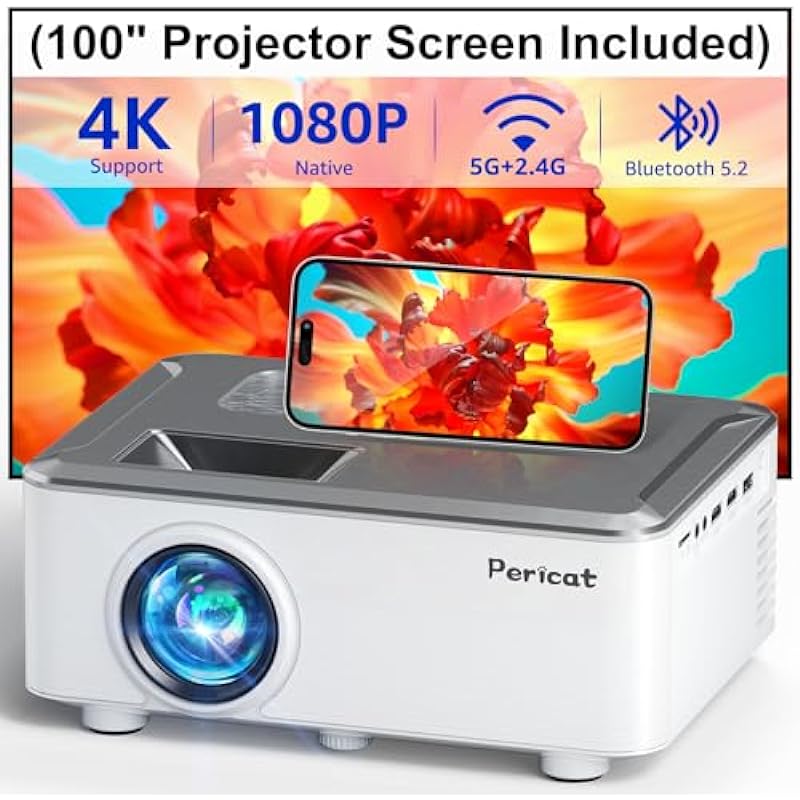 Pericat 5G WIFI Bluetooth Projector Review: Elevate Your Home Theater Experience