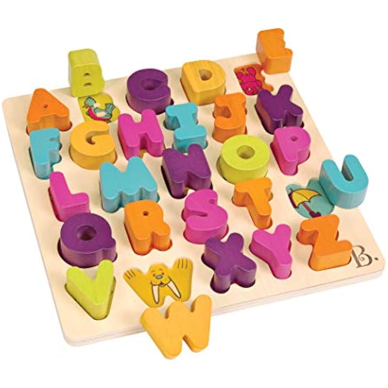 B. toys- Alpha B. Tical Wooden Alphabet Puzzle Review