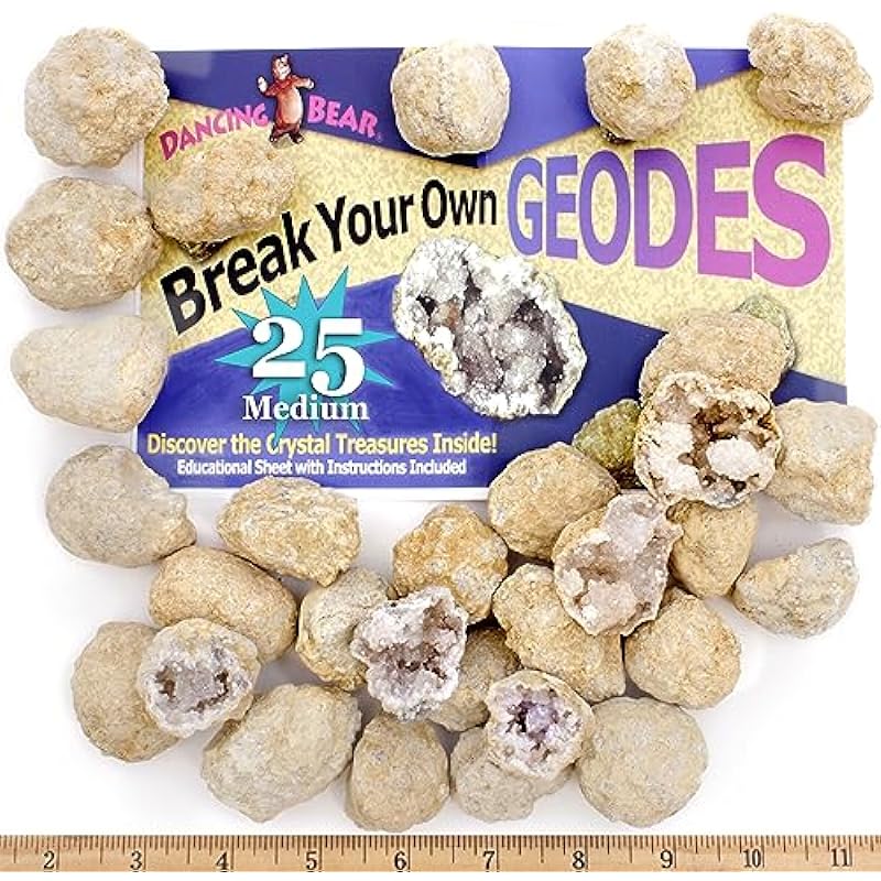 DANCING BEAR 25 Break Your Own Geodes Kit: A Sparkling Adventure Review