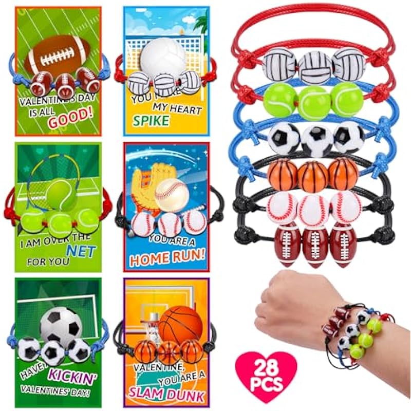 AugToy 28Pack Valentines Day Card & Sports Bracelets Review