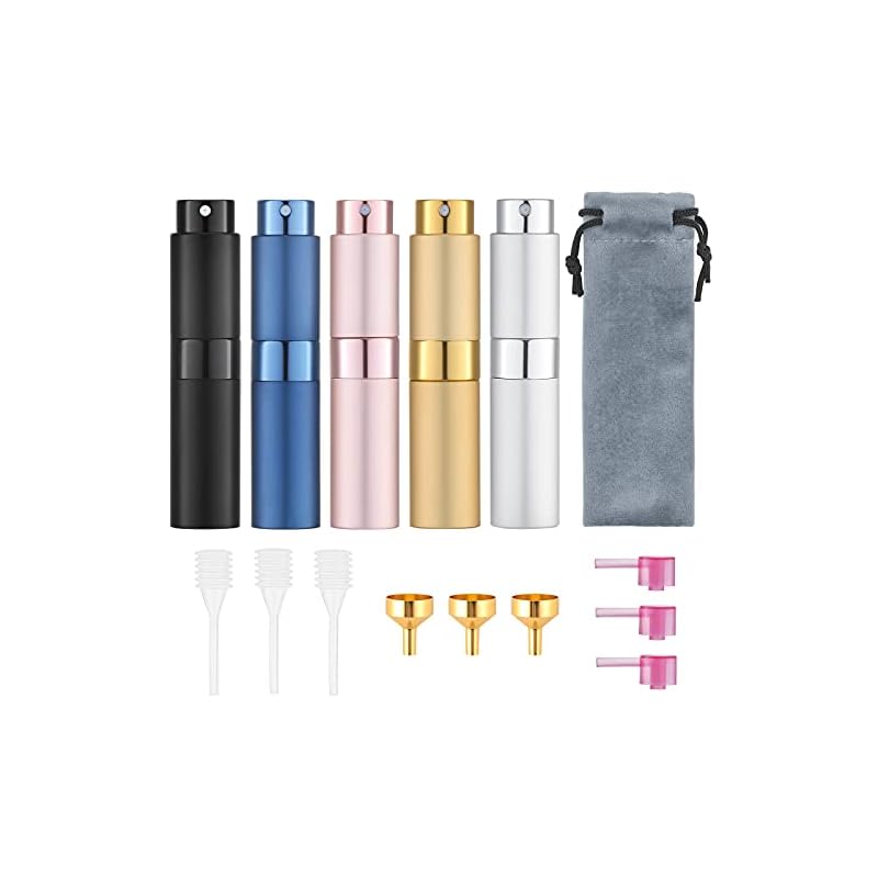 Tekson 5PCS 8ml Travel Perfume Atomizer Review: Style Meets Functionality