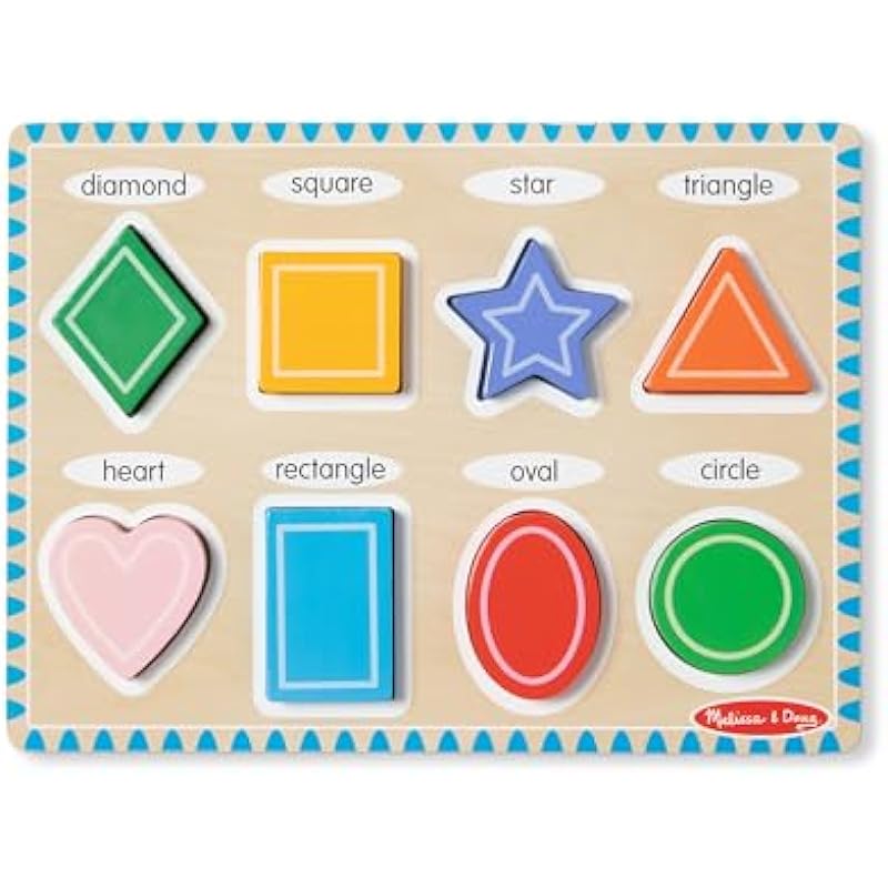 Melissa & Doug Shapes Wooden Chunky Puzzle: A Must-Have for Toddlers