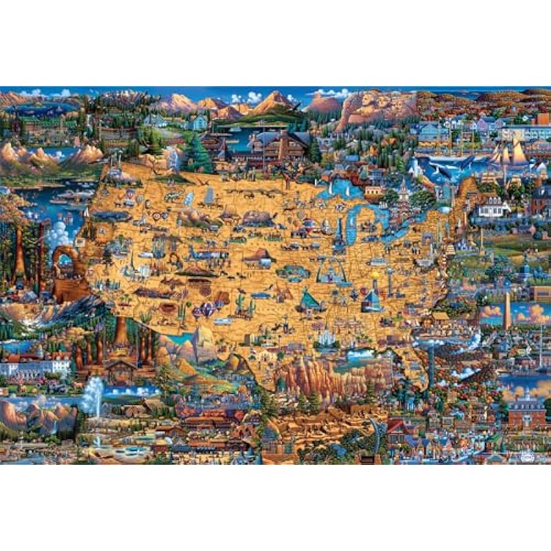 Buffalo Games - Dowdle - National Parks Map Puzzle Review | 2000 Pieces of Fun