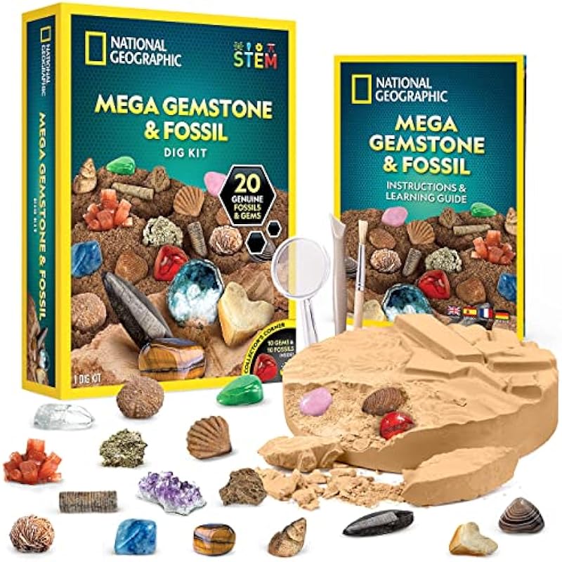 Unearthing Treasures: A Review of the NATIONAL GEOGRAPHIC Mega Fossil and Gemstone Dig Kit