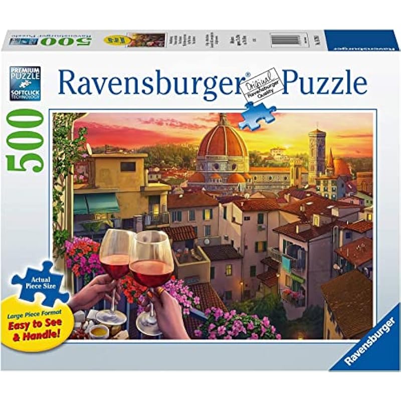 Ravensburger Cozy Wine Terrace 500 Piece Puzzle Review