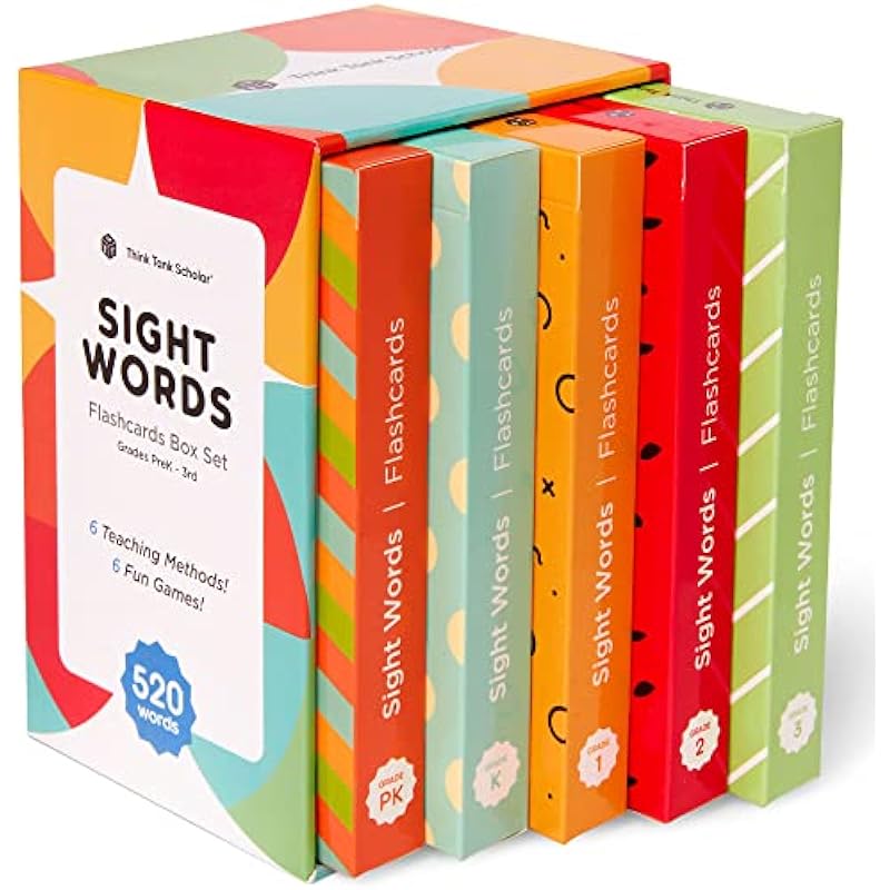 Think Tank Scholar 520 Sight Words Flash Cards Set Review: A Parent's Perspective