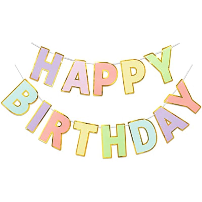 Elevate Your Birthday Party with the LITAUS Pastel Happy Birthday Banner - A Detailed Review