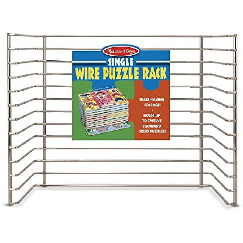 Melissa & Doug Puzzle Storage Rack Review | Organize Kids' Puzzles Effortlessly