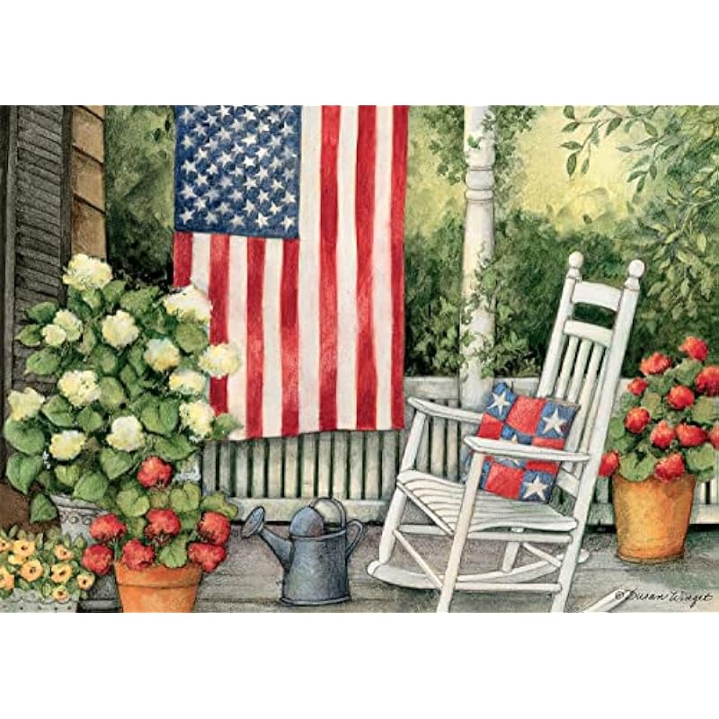 Buffalo Games - Susan Winget - Front Porch Flag Puzzle Review