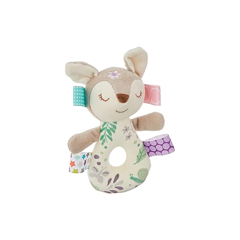 Taggies Embroidered Soft Ring Rattle, Flora Fawn: A Must-Have for Babies