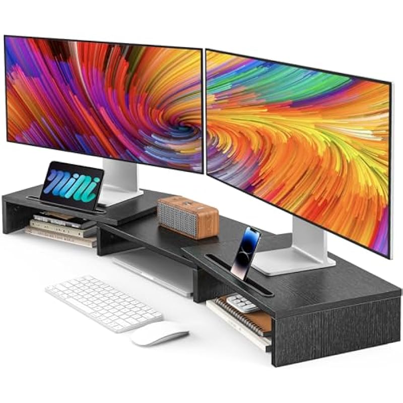 In-Depth Review: AMERIERGO Dual Monitor Stand Riser - Transform Your Workspace