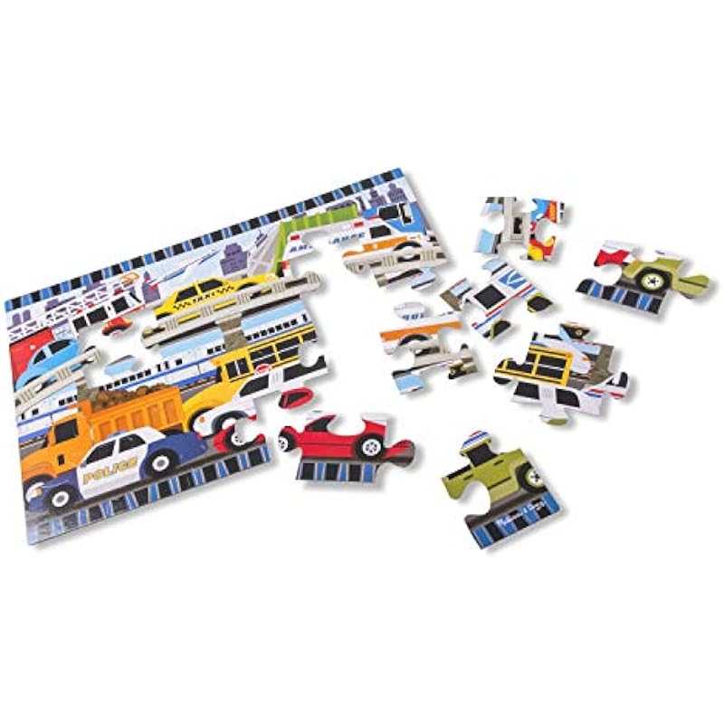 Melissa & Doug Traffic Jam Jumbo Jigsaw Floor Puzzle Review