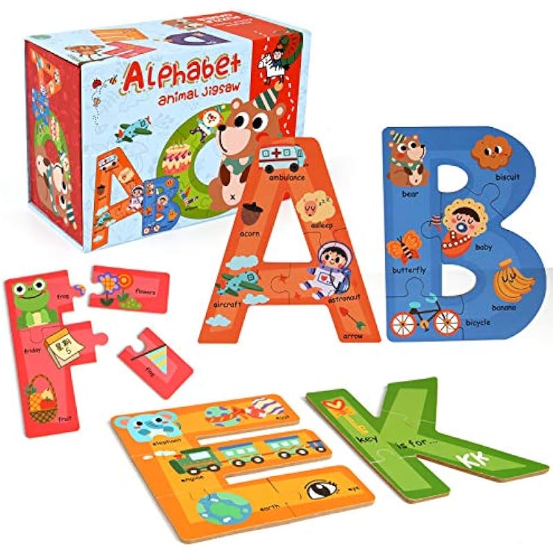 SYNARRY Wooden Alphabet Puzzles for Kids Ages 3-5 - A Detailed Review